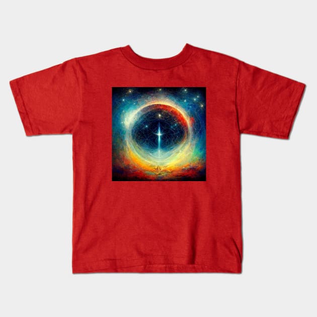 Universal Cosmic Consciousness Kids T-Shirt by Star Scrunch